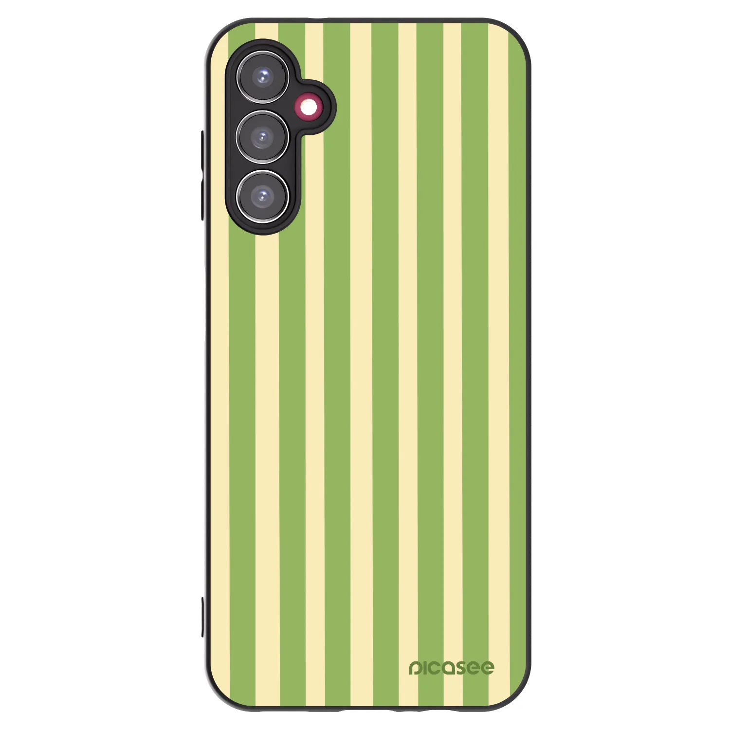 Picasee Samsung Galaxy A14 5G A146P Hülle - Schwarzes Silikon - Lines Matcha