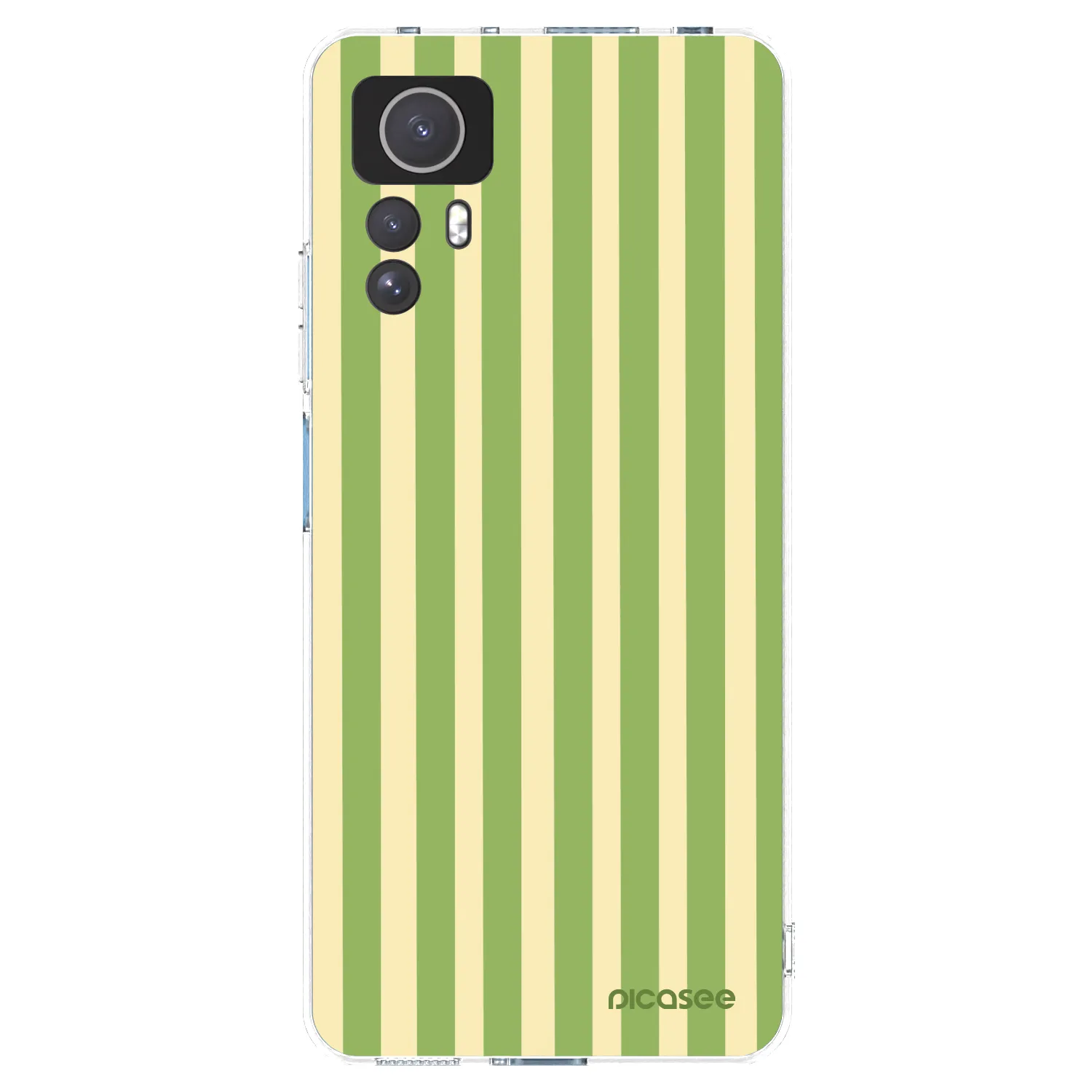 Picasee Xiaomi Redmi Note 12S Hülle - Transparentes Silikon - Lines Matcha