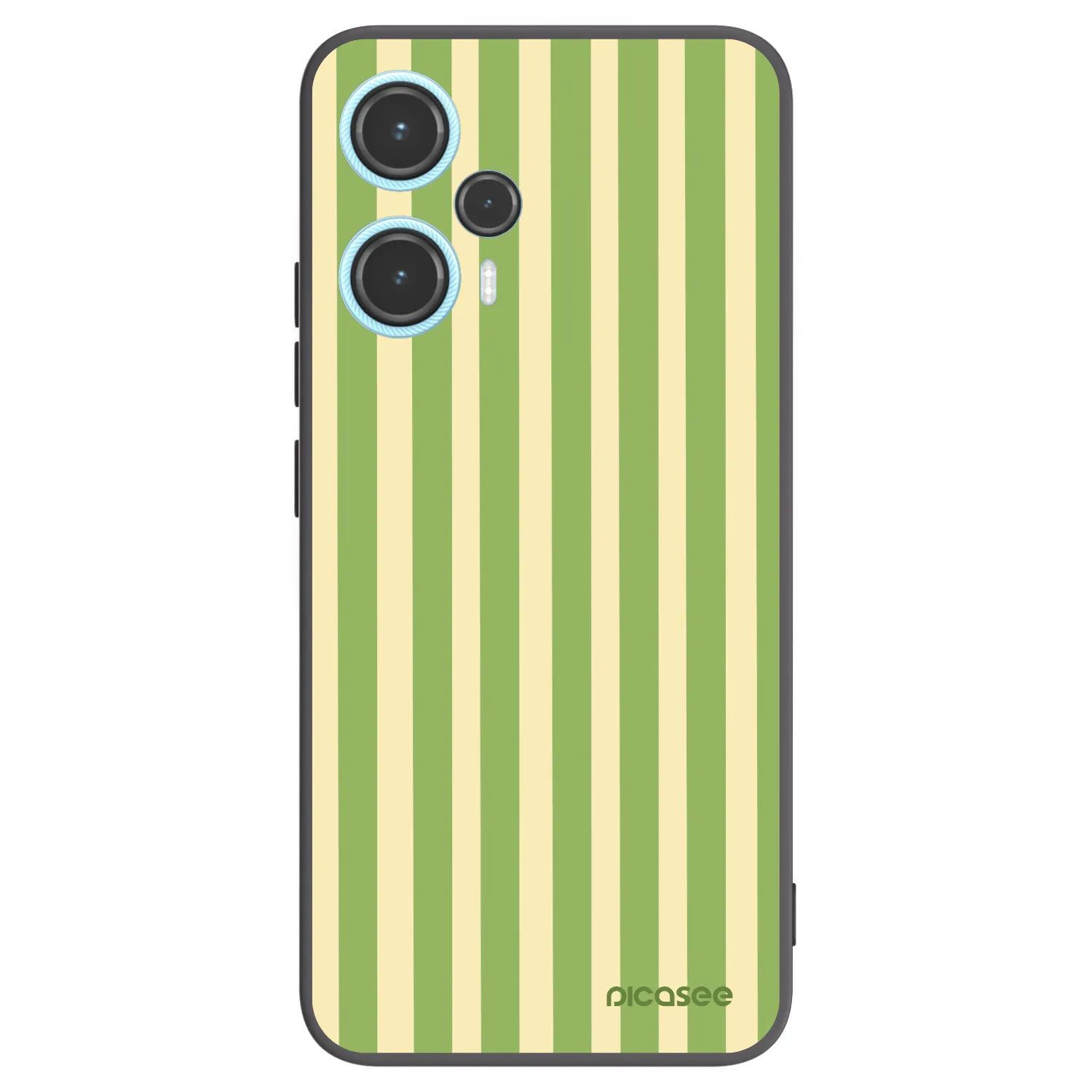 Picasee Xiaomi Poco F5 Hülle - Schwarzes Silikon - Lines Matcha