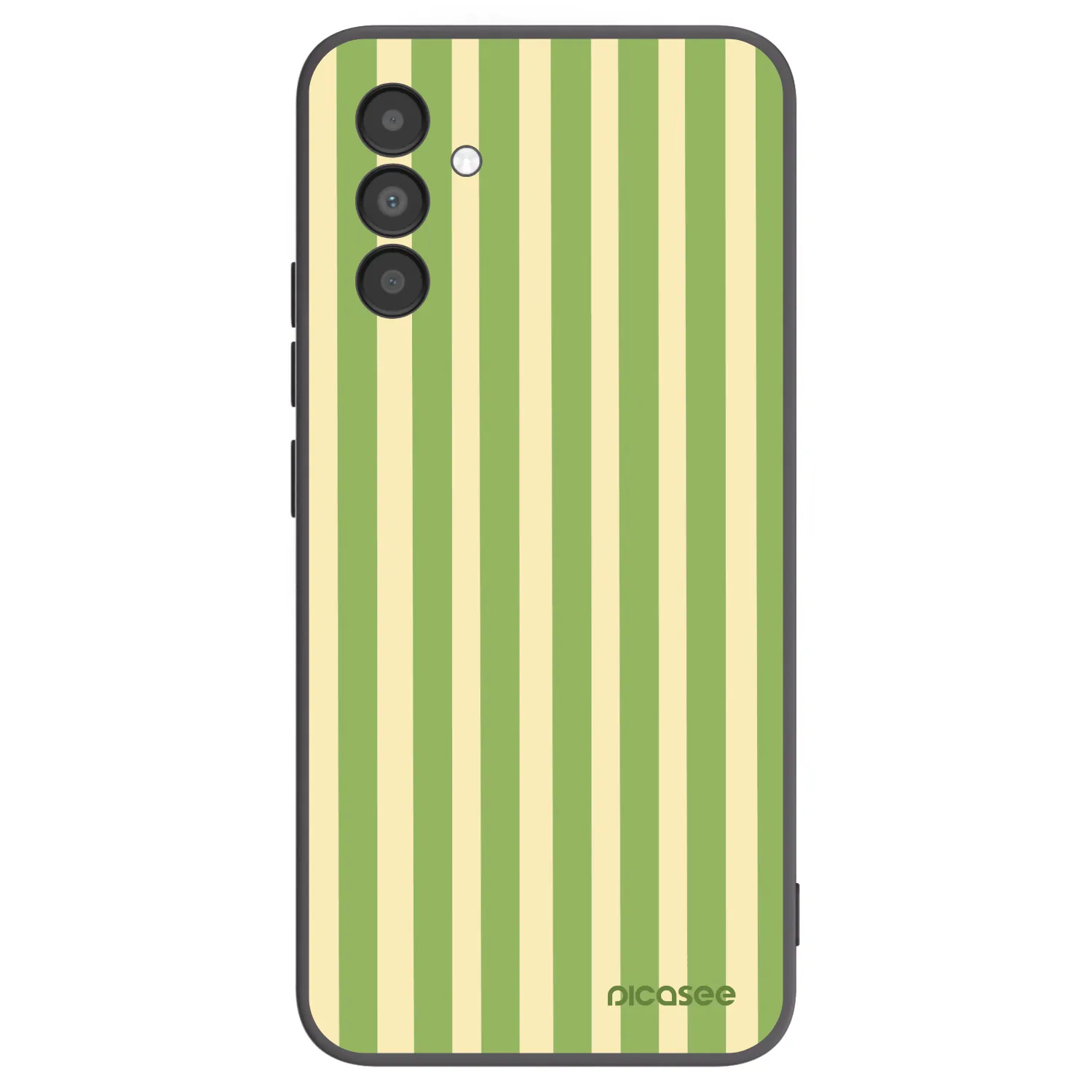 Picasee Samsung Galaxy A04s A047F Hülle - Schwarzes Silikon - Lines Matcha