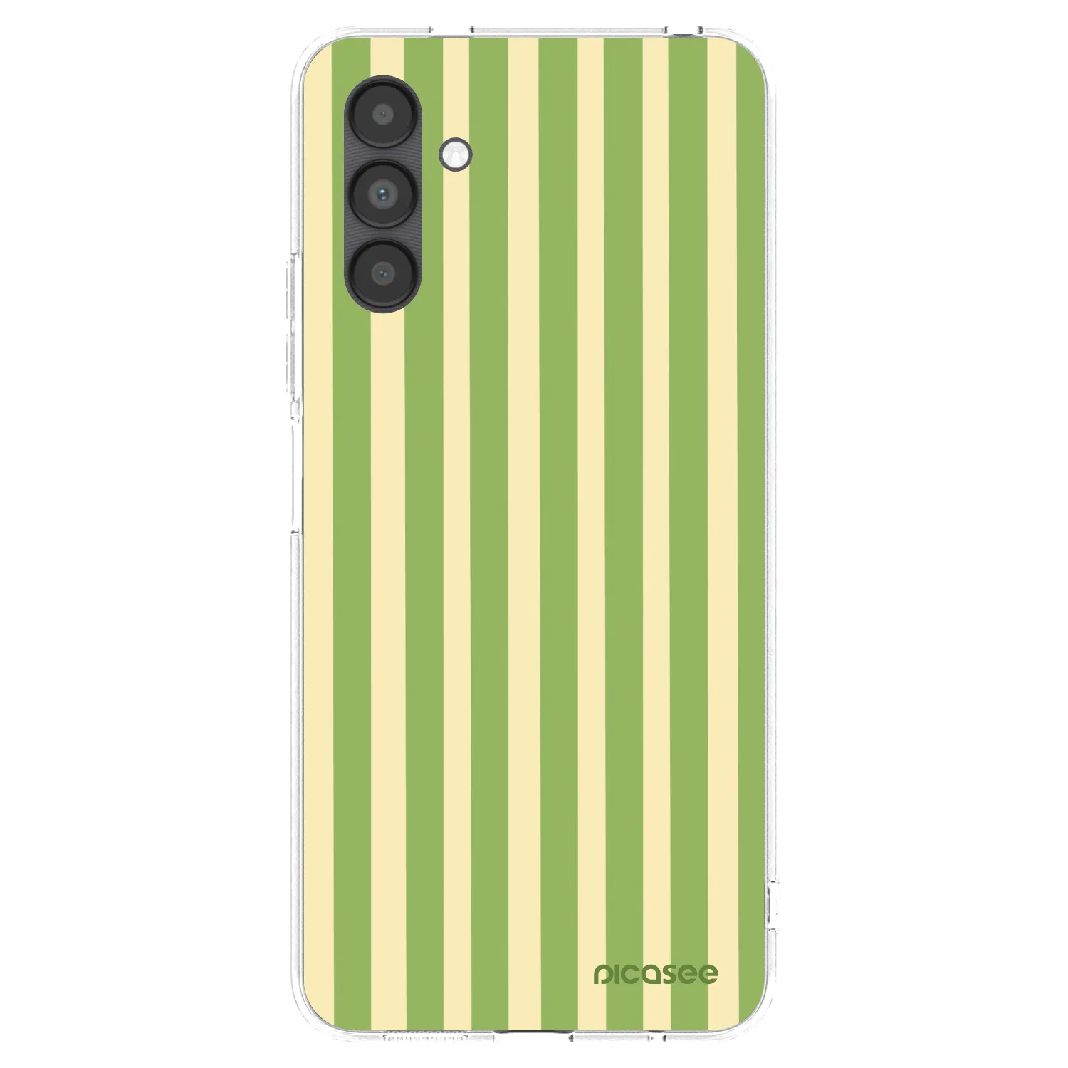 Picasee Samsung Galaxy A04s A047F Hülle - Transparentes Silikon - Lines Matcha