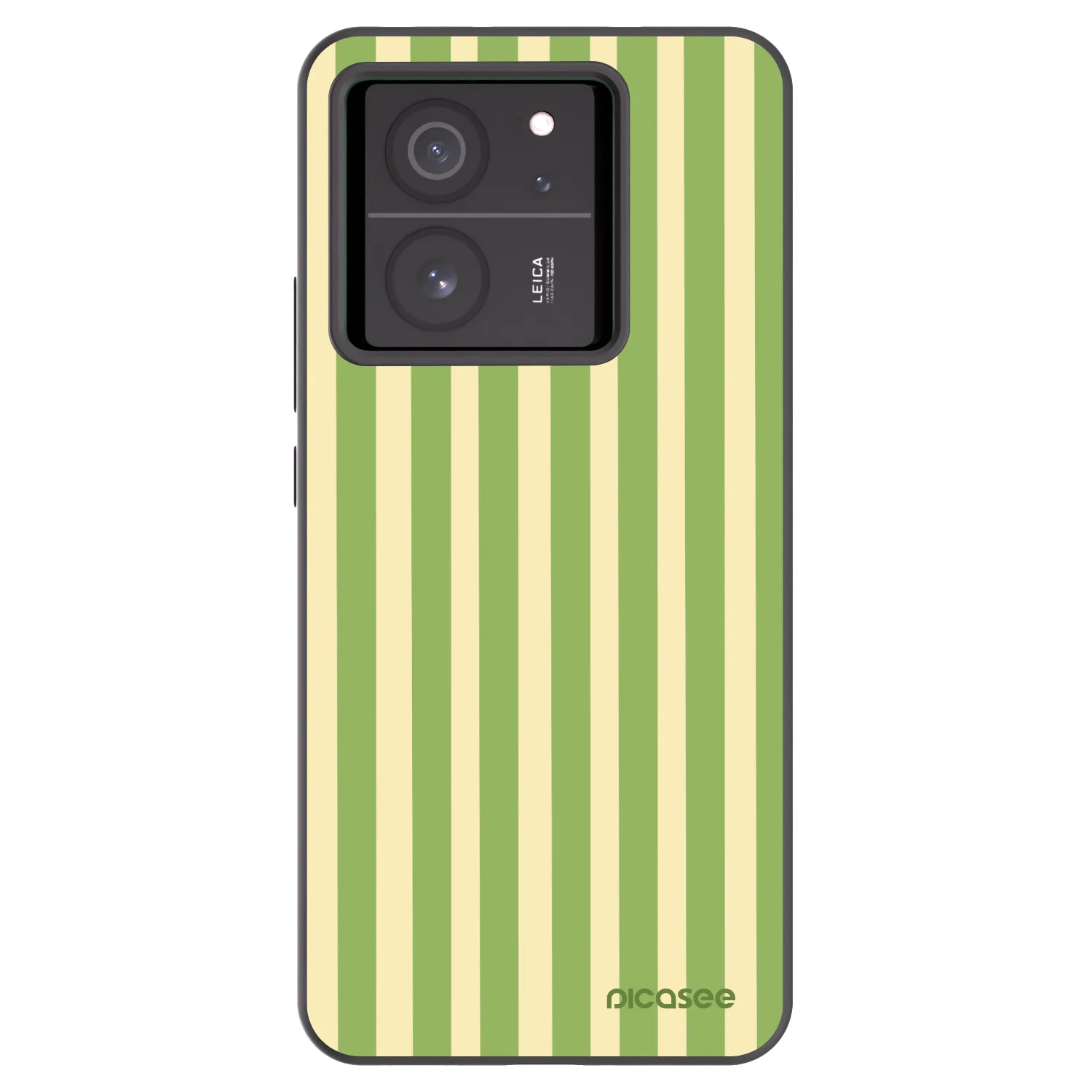 Picasee Xiaomi 13T Pro Hülle - Schwarzes Silikon - Lines Matcha