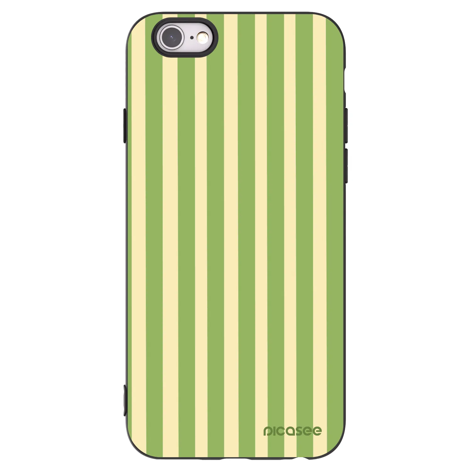 Picasee Apple iPhone 6/6S Hülle - Schwarzes Silikon - Lines Matcha