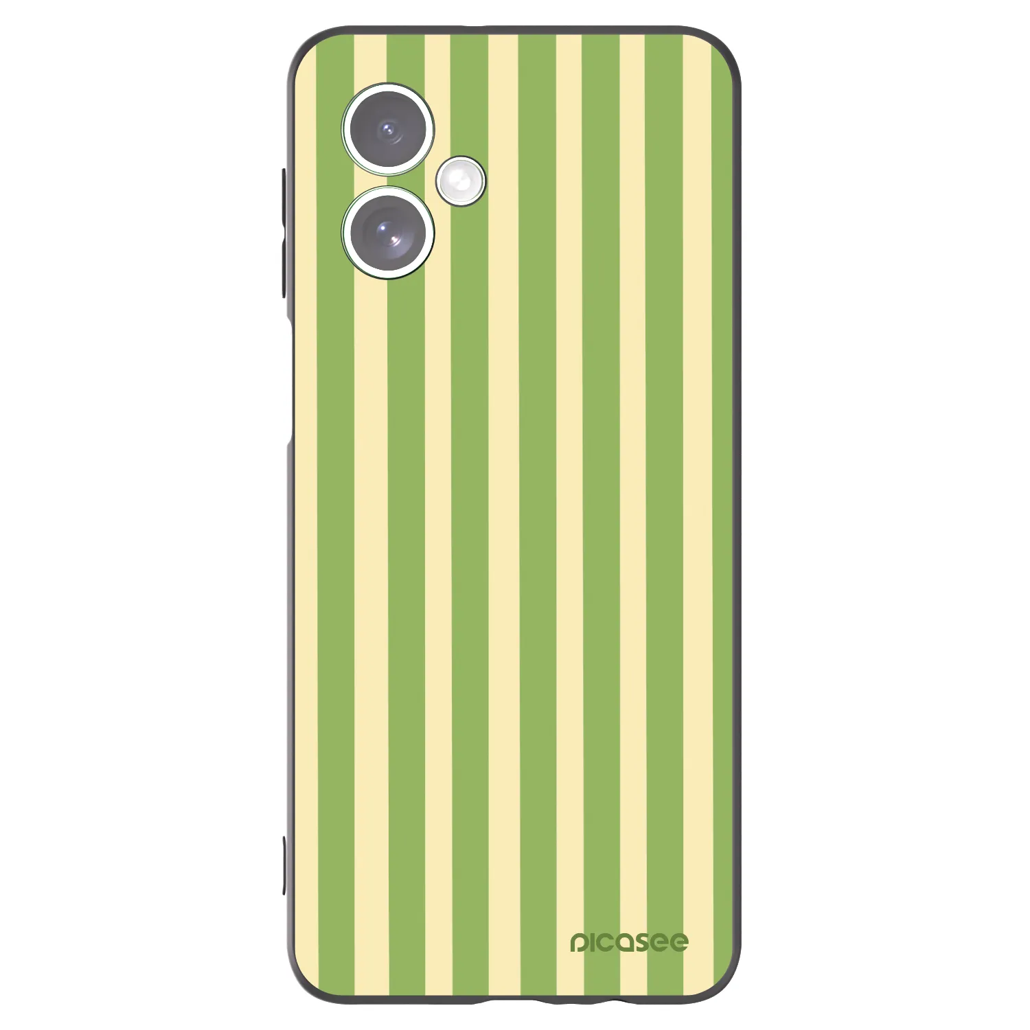 Picasee Motorola Moto G54 5G Hülle - Schwarzes Silikon - Lines Matcha