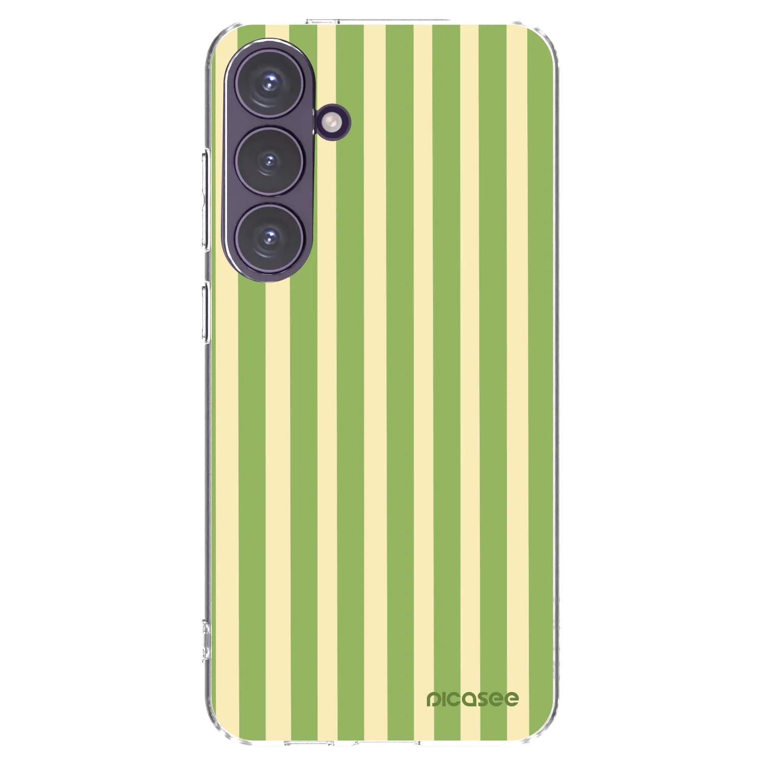 Picasee Samsung Galaxy S24+ S926B 5G Hülle - Transparentes Silikon - Lines Matcha