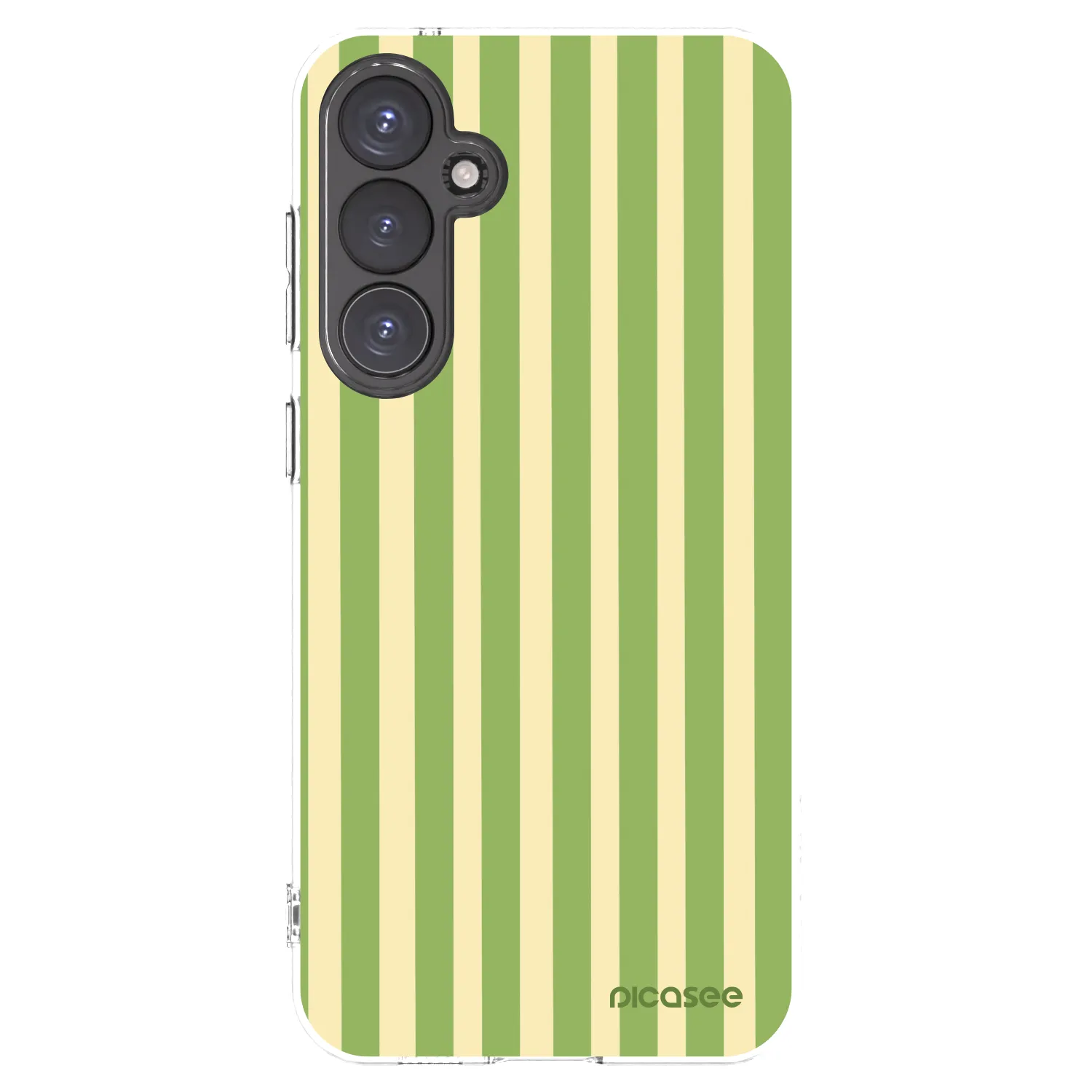 Picasee Samsung Galaxy S23 FE S711B Hülle - Transparentes Silikon - Lines Matcha