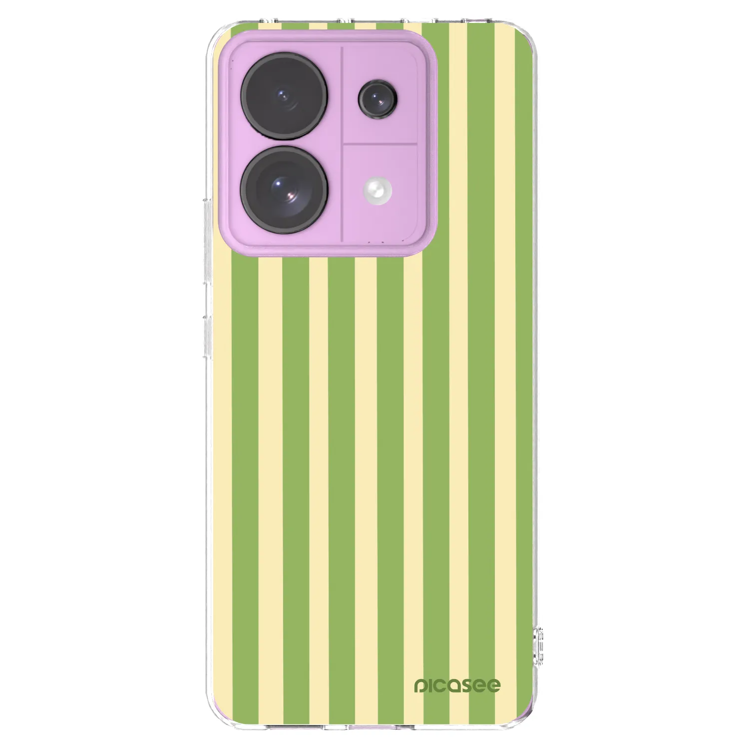 Picasee Xiaomi Redmi Note 13 Pro 5G Hülle - Transparentes Silikon - Lines Matcha