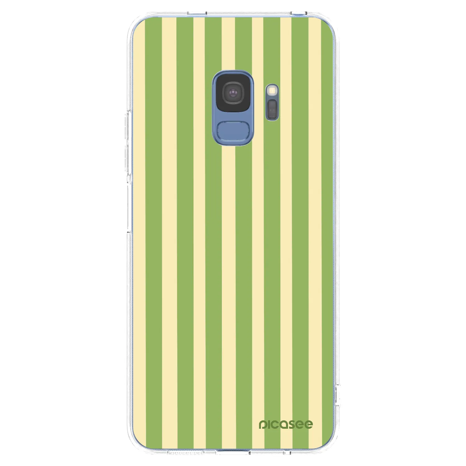 Picasee Samsung Galaxy S9 G960F Hülle - Transparentes Silikon - Lines Matcha