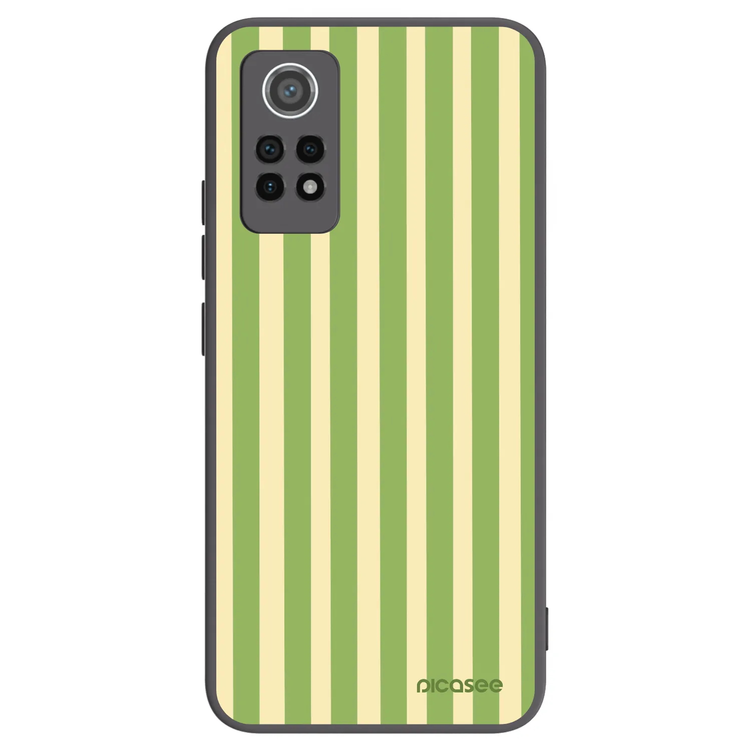 Picasee Xiaomi Redmi Note 12 Pro 4G Hülle - Schwarzes Silikon - Lines Matcha