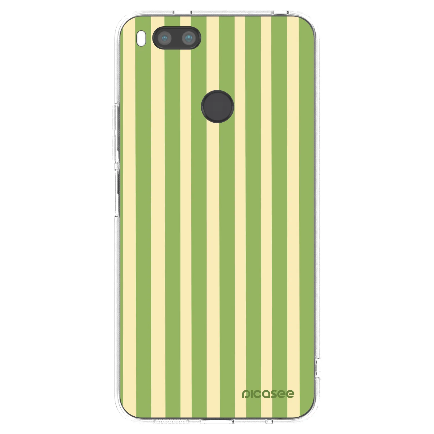 Picasee Xiaomi Mi A1 Global Hülle - Transparentes Silikon - Lines Matcha