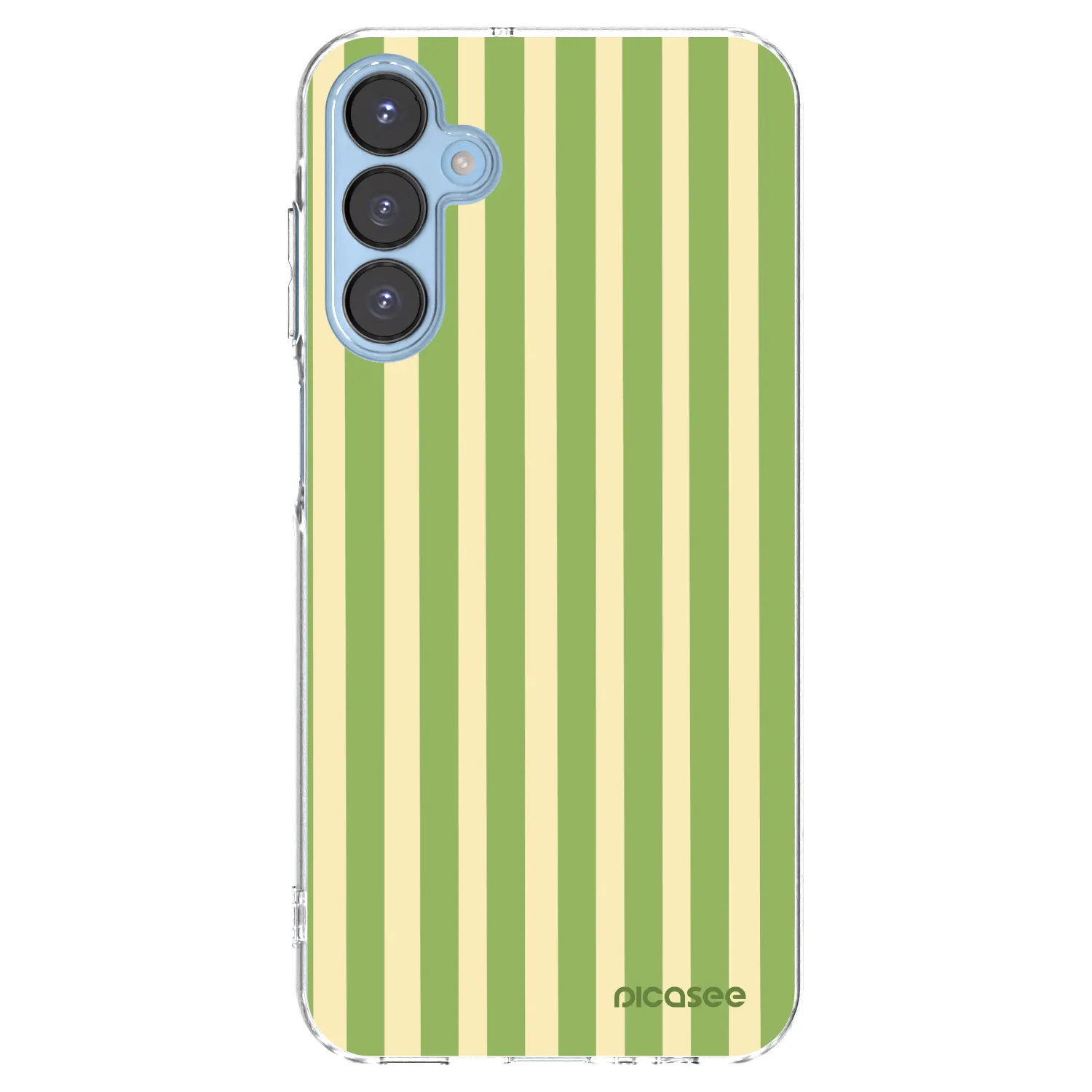 Picasee Samsung Galaxy A15 A156B 5G Hülle - Transparentes Silikon - Lines Matcha