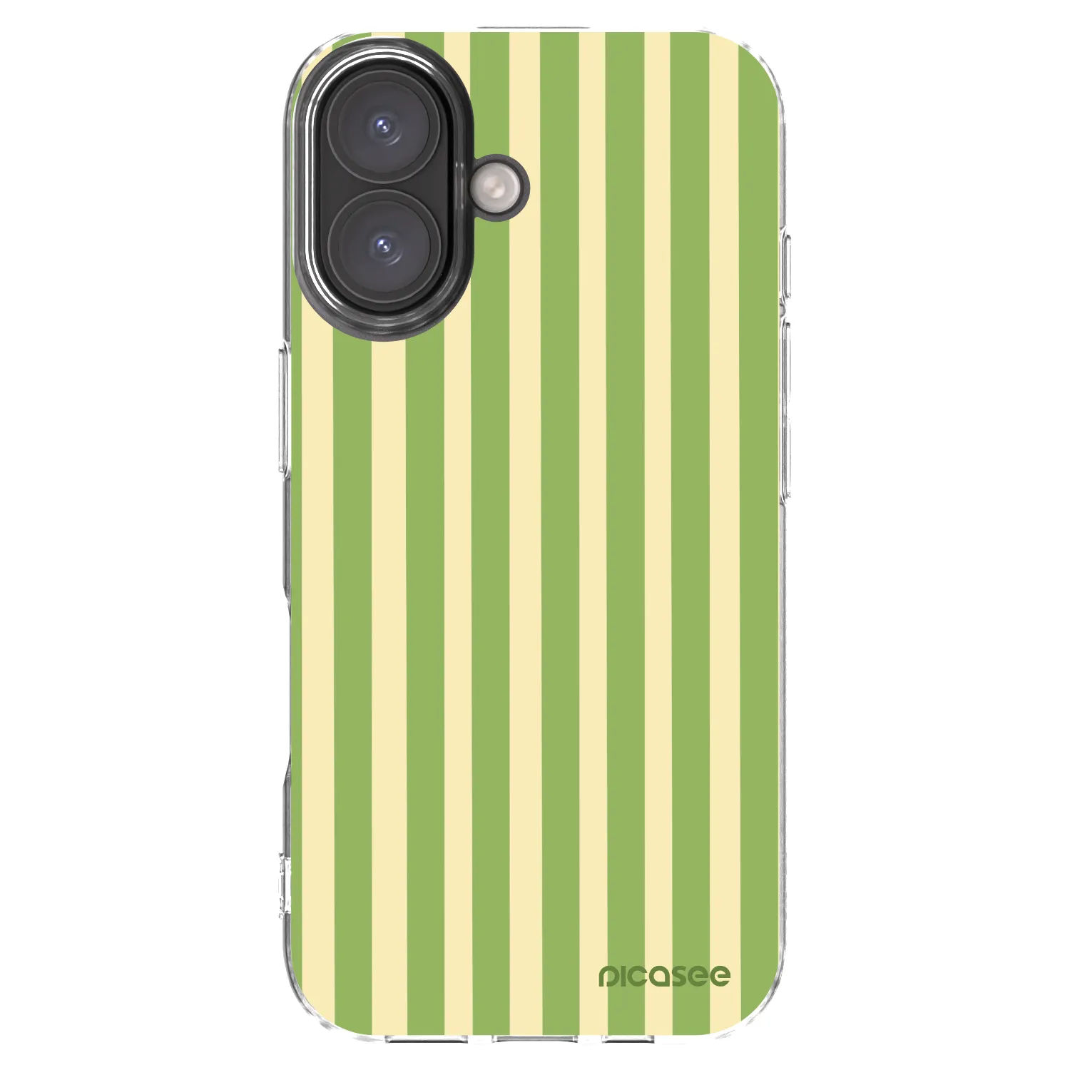 Picasee Apple iPhone 16 Hülle - Transparentes Silikon - Lines Matcha