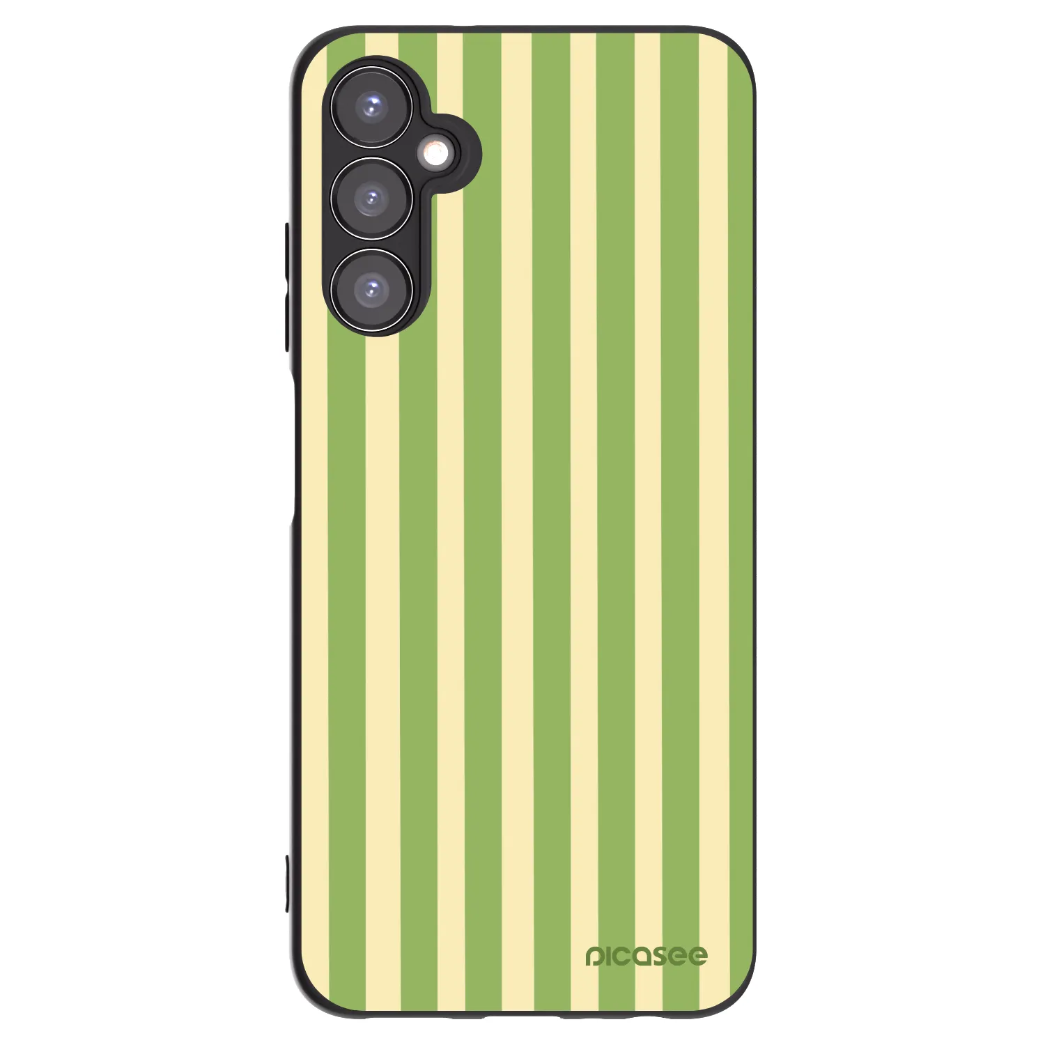 Picasee Samsung Galaxy A05s A057G Hülle - Schwarzes Silikon - Lines Matcha