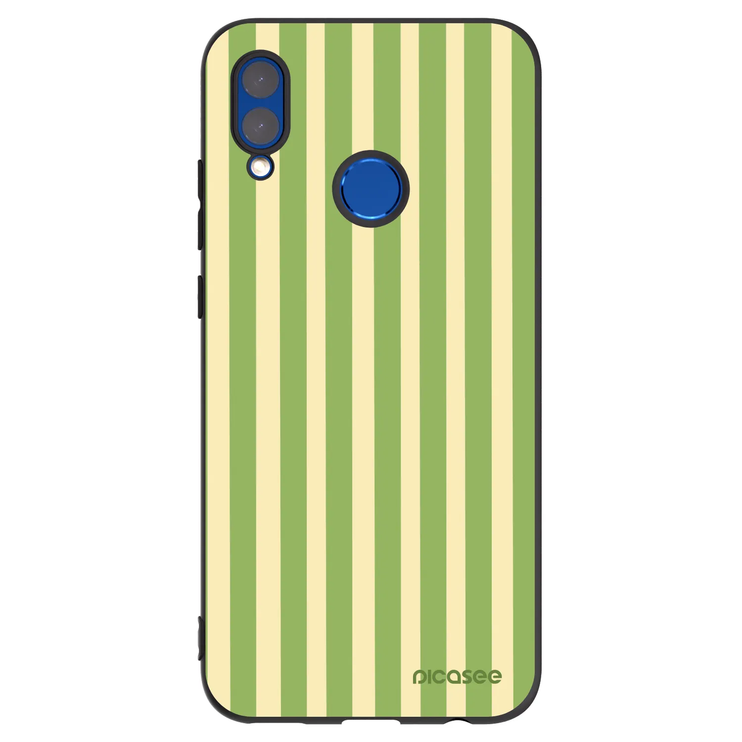 Picasee Honor 10 Lite Hülle - Schwarzes Silikon - Lines Matcha