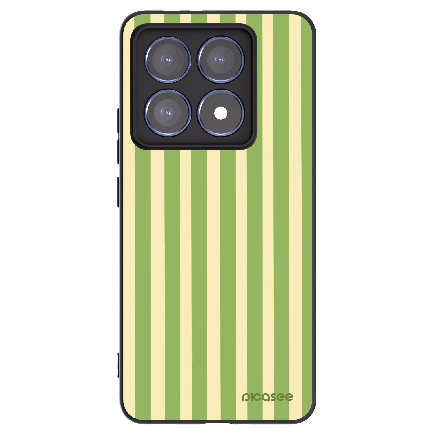 Picasee Xiaomi 14T Pro Hülle - Schwarzes Silikon - Lines Matcha