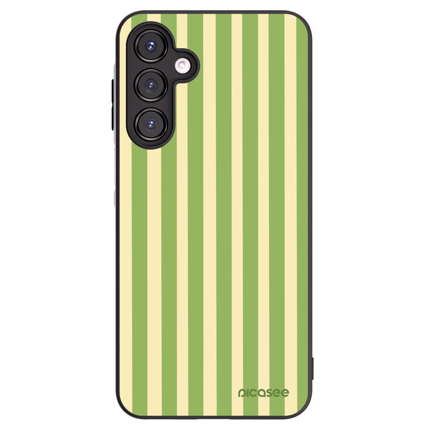 Picasee Samsung Galaxy A16 5G Hülle - Schwarzes Silikon - Lines Matcha