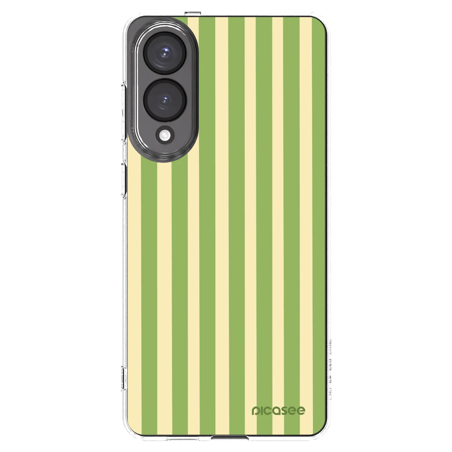 Picasee Samsung Galaxy S25 Edge 5G Hülle - Transparentes Silikon - Lines Matcha
