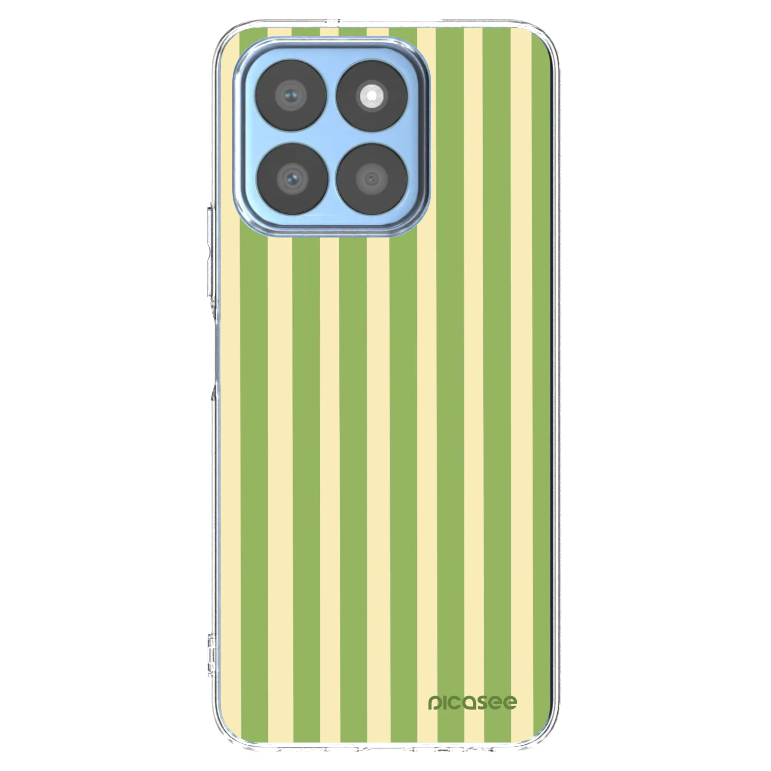 Picasee Honor X8c Hülle - Transparentes Silikon - Lines Matcha