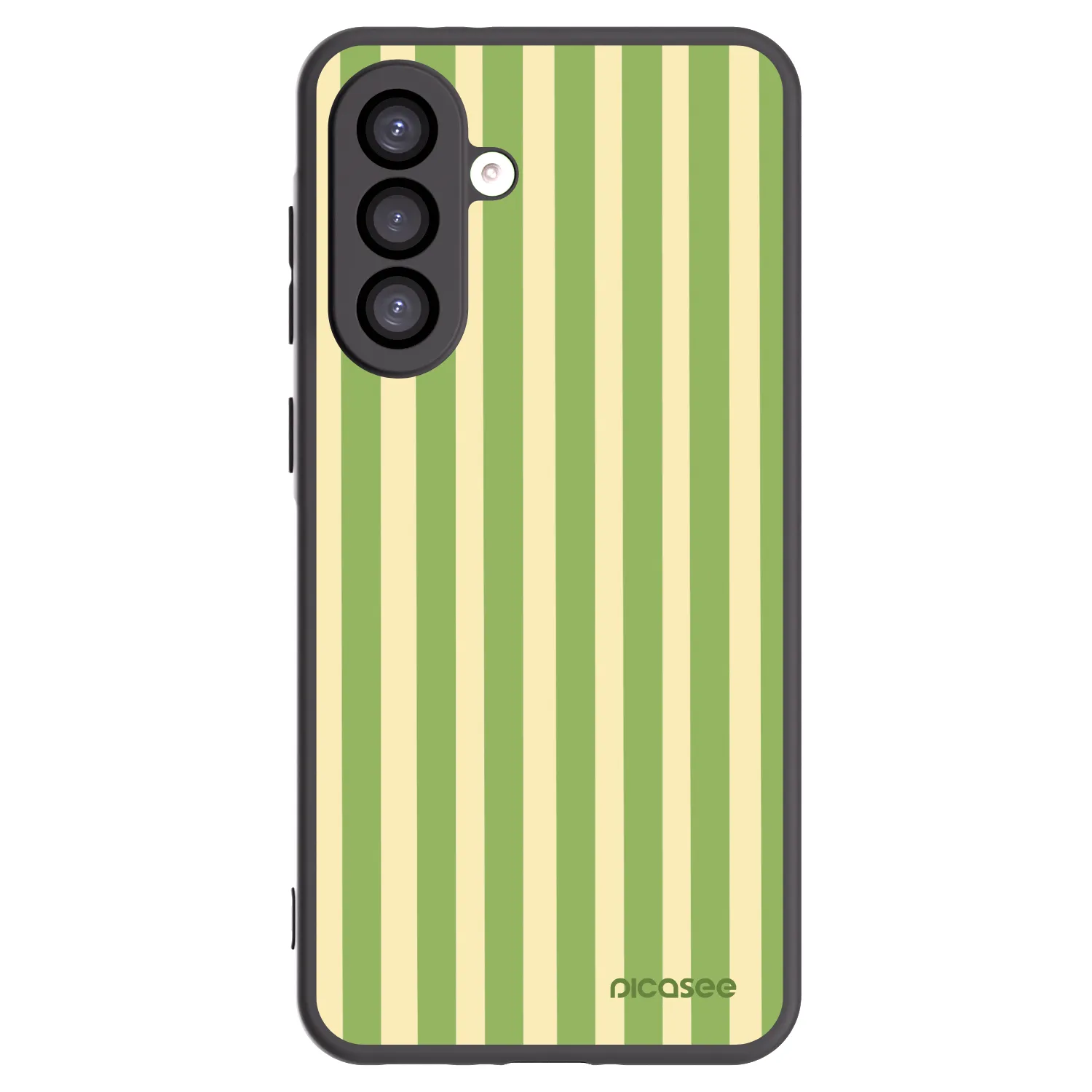 Picasee Samsung Galaxy A26 5G A266B Hülle - Schwarzes Silikon - Lines Matcha