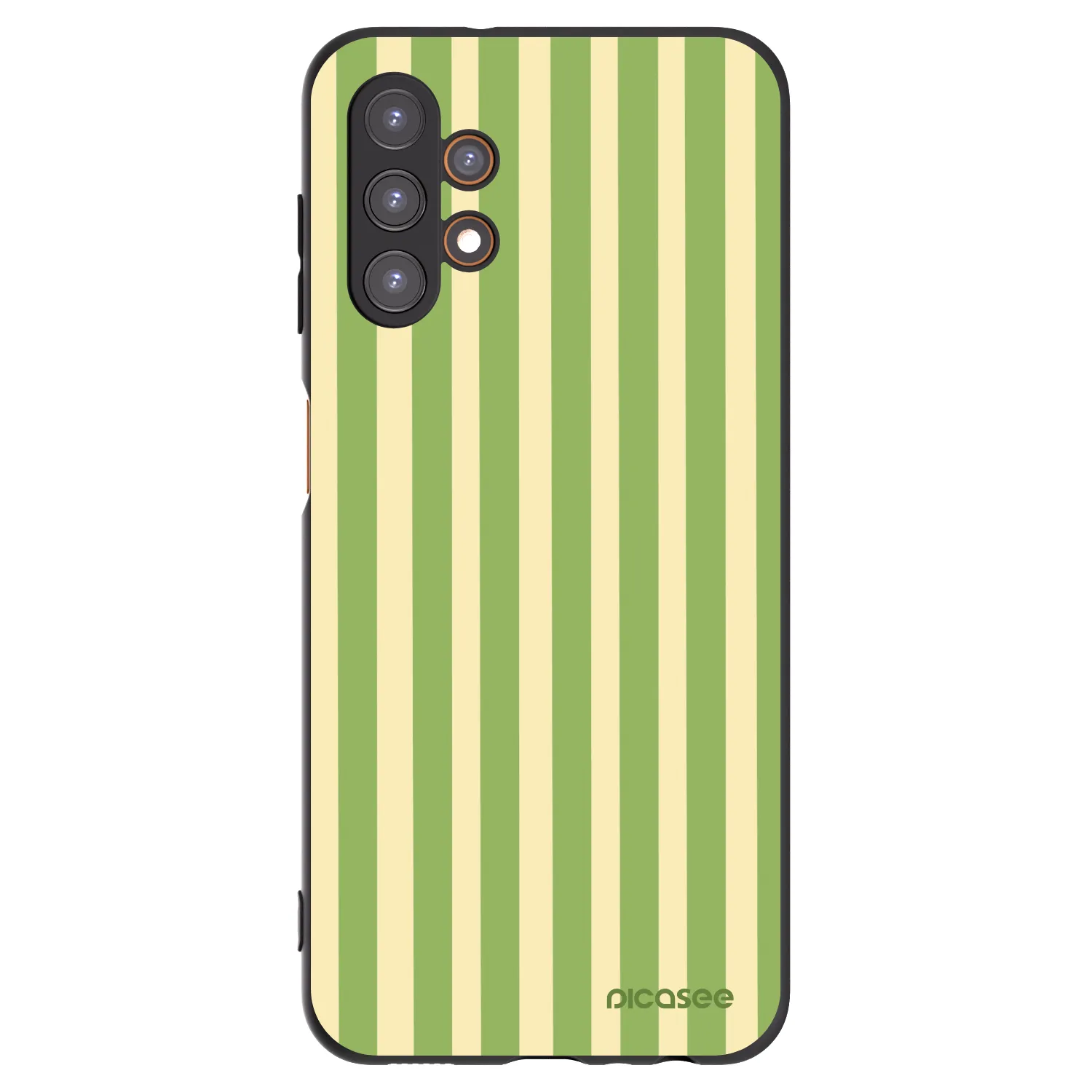 Picasee Samsung Galaxy A13 5G Hülle - Schwarzes Silikon - Lines Matcha