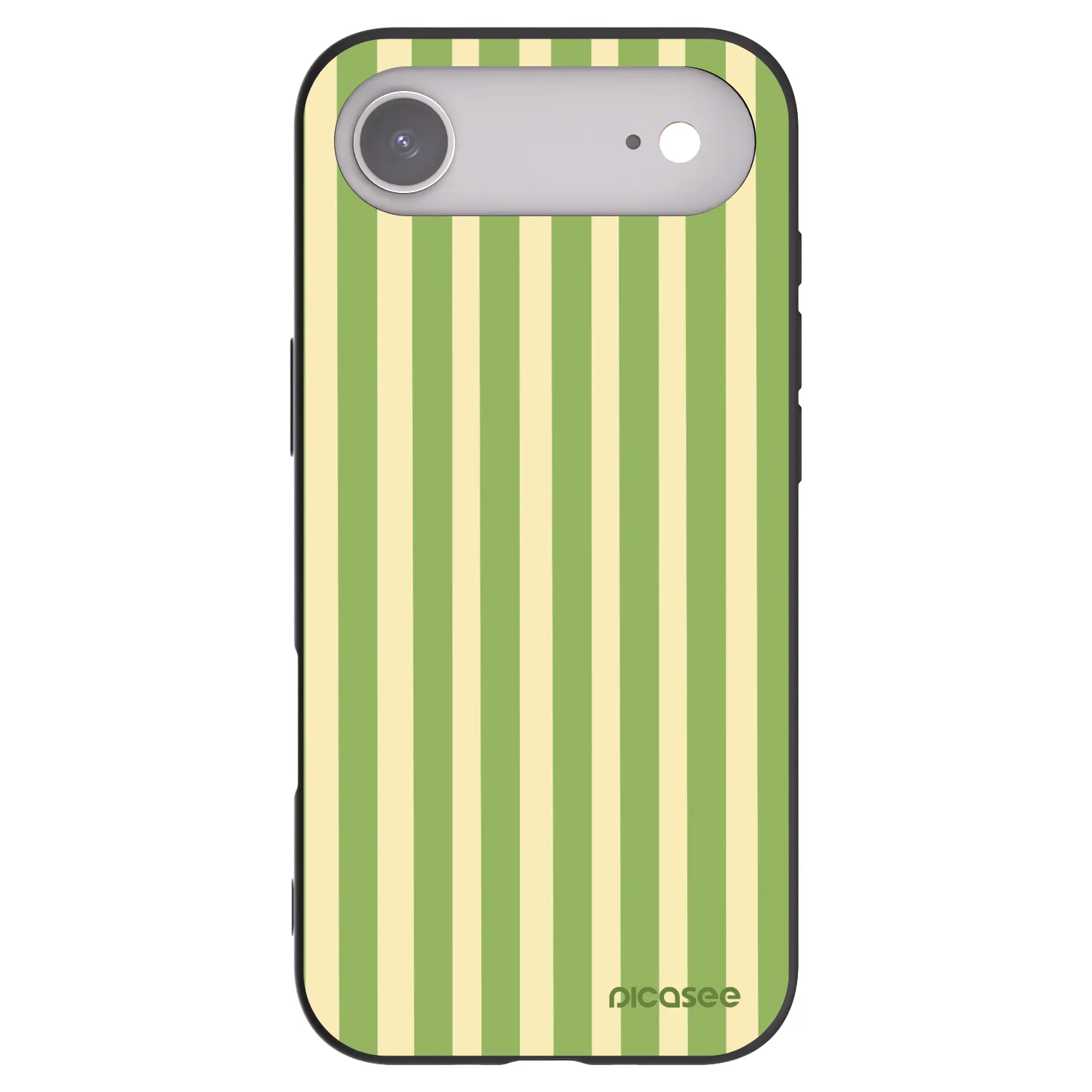 Picasee Apple iPhone Air Hülle - Schwarzes Silikon - Lines Matcha