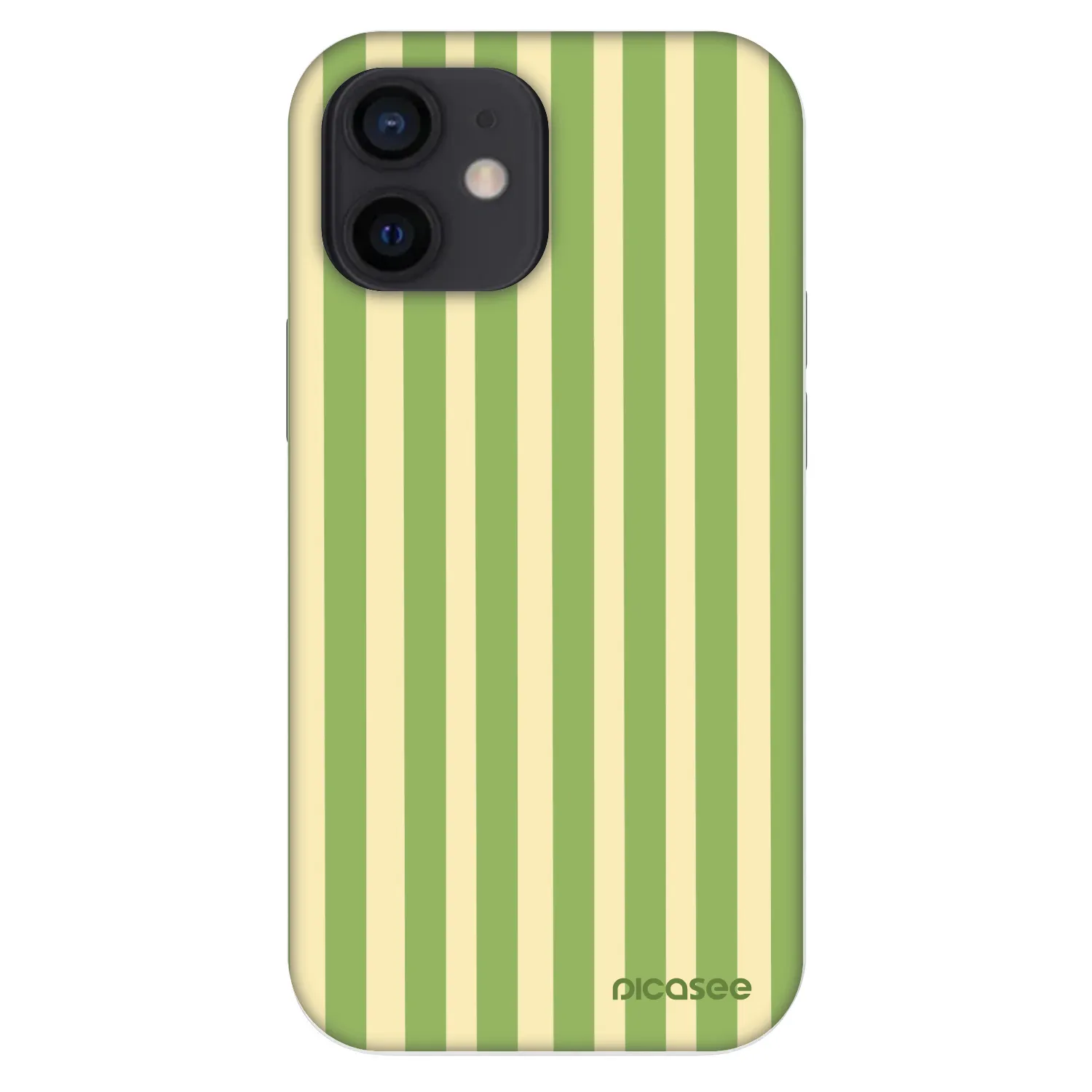 Picasee Fashion Case für Apple iPhone 12 mini - Lines Matcha
