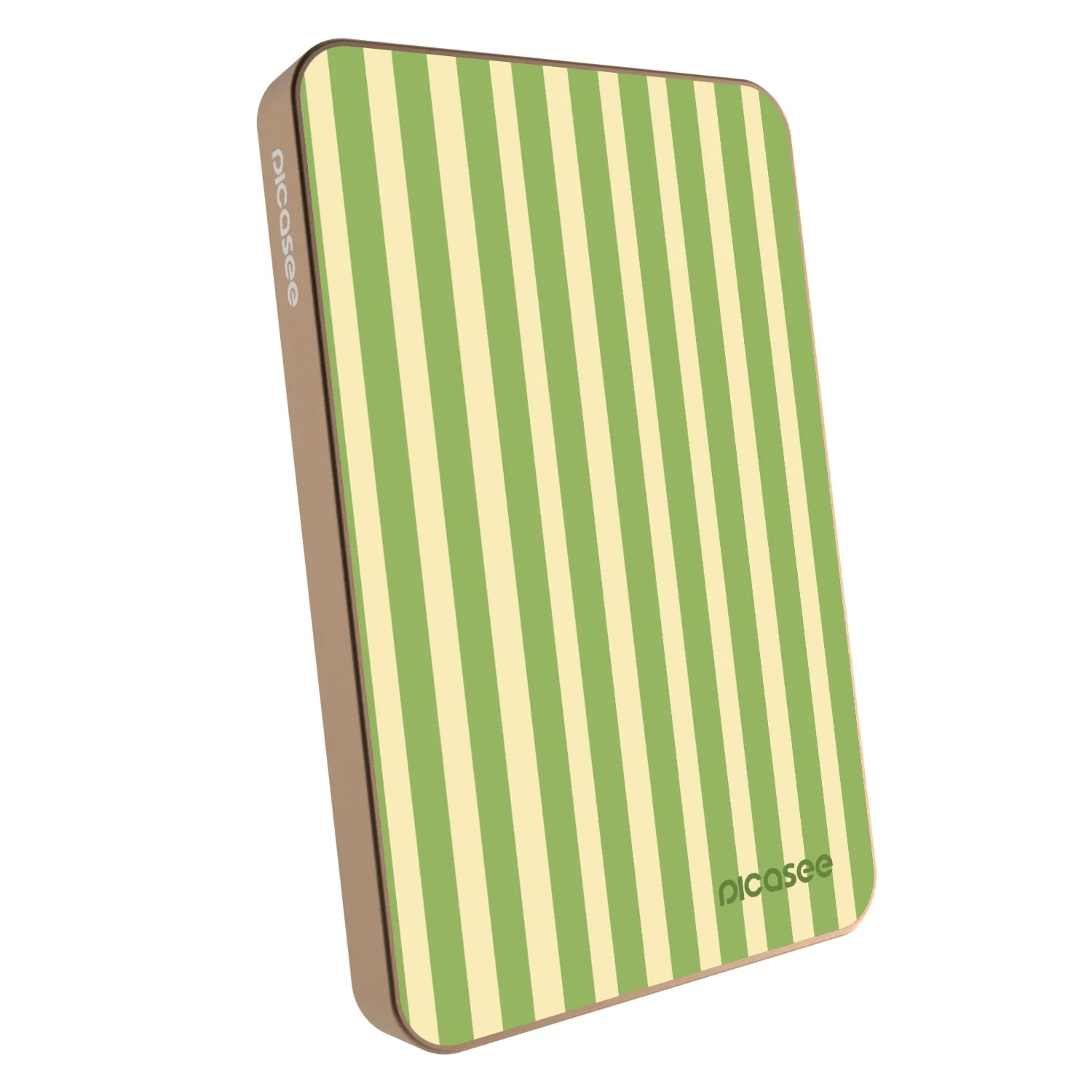 Picasee Powerbank mit MagSafe 5 000 mAh Golden - Lines Matcha