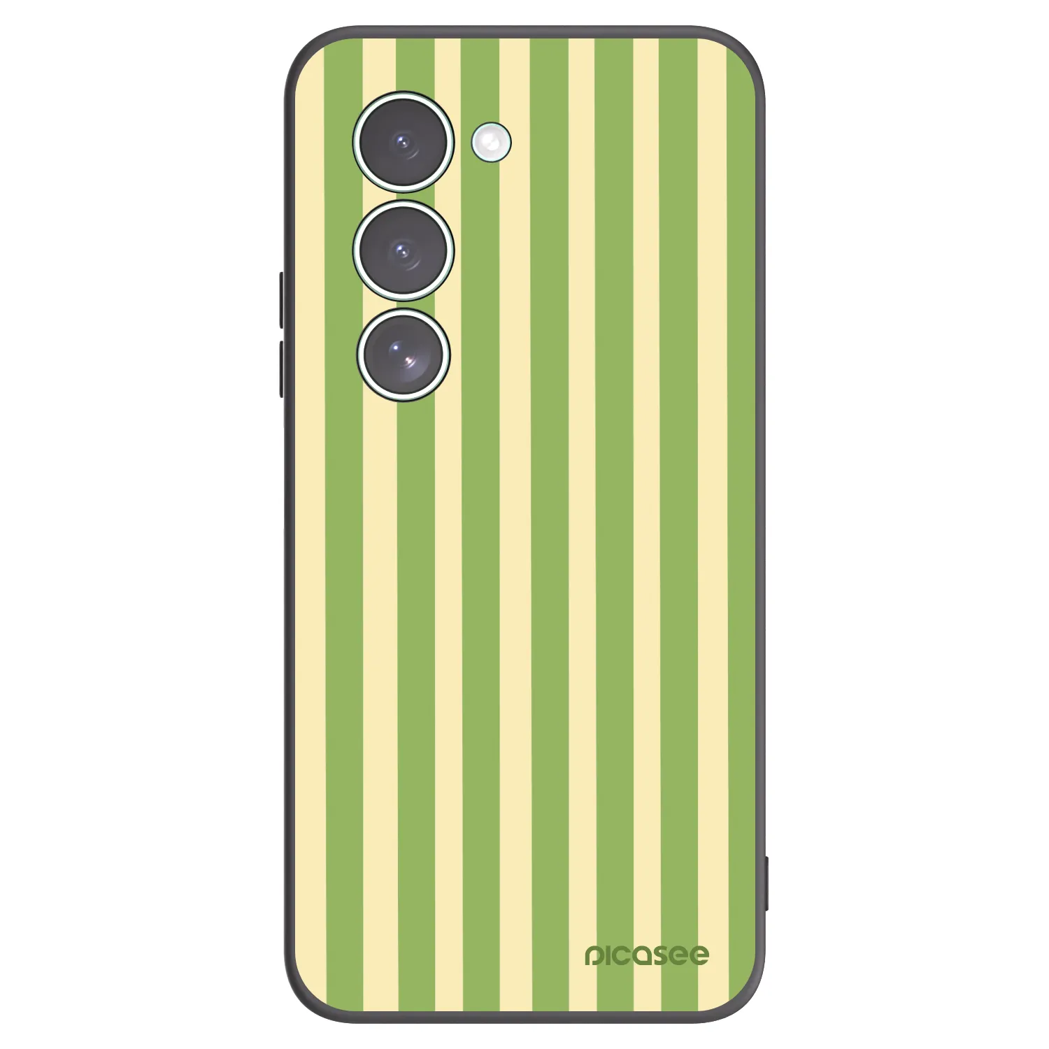 Picasee Xiaomi Redmi 15 5G Hülle - Schwarzes Silikon - Lines Matcha