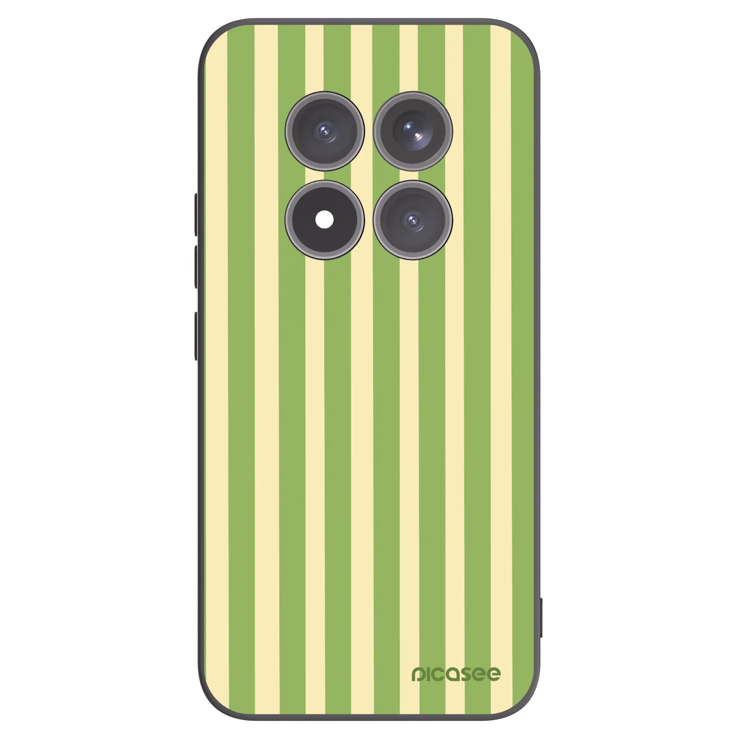 Picasee Xiaomi Redmi Note 15 Pro+ Hülle - Schwarzes Silikon - Lines Matcha