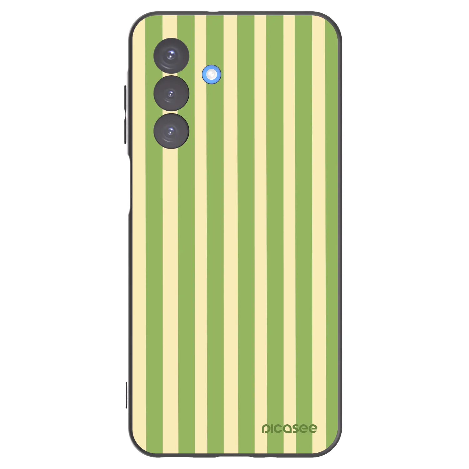 Picasee Samsung Galaxy A17 5G Hülle - Schwarzes Silikon - Lines Matcha
