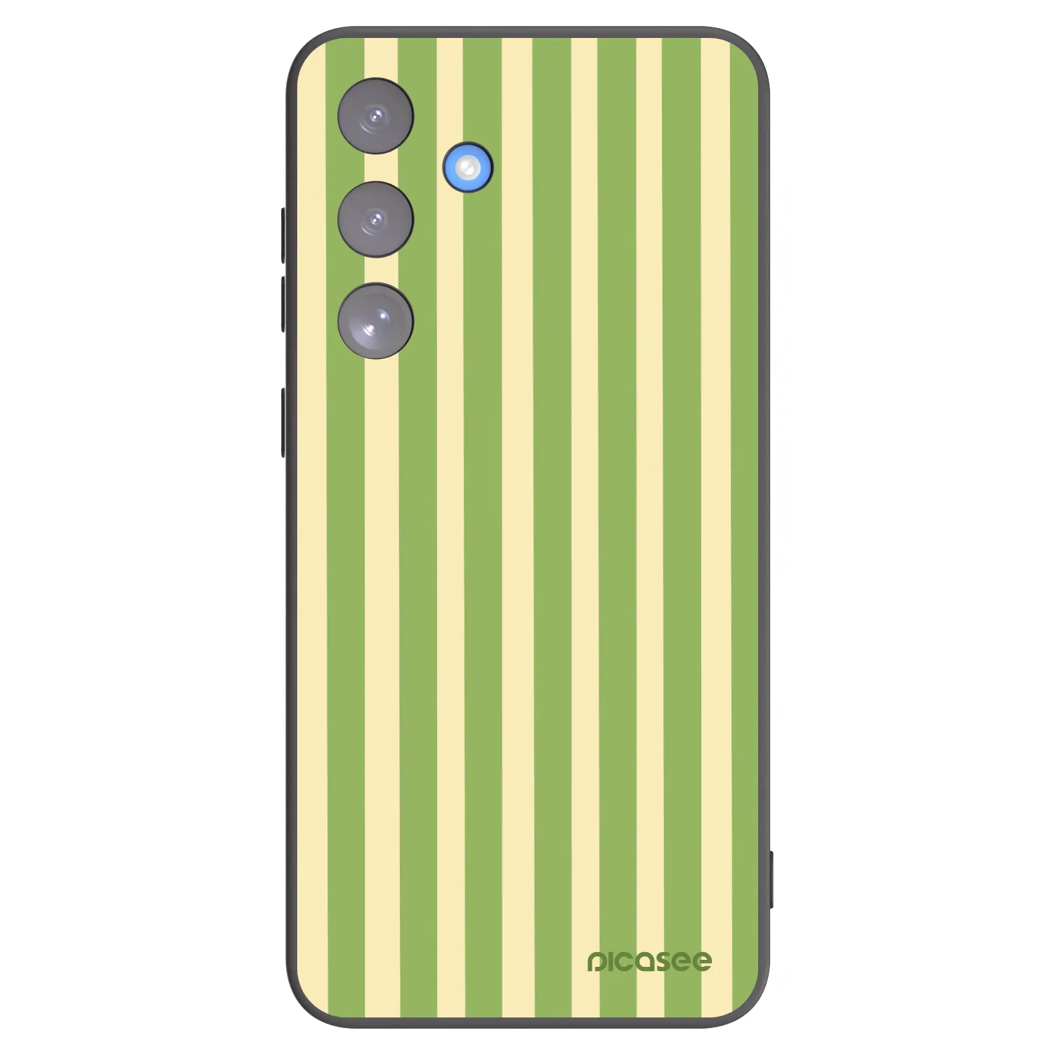 Picasee Samsung Galaxy S25 FE 5G Hülle - Schwarzes Silikon - Lines Matcha