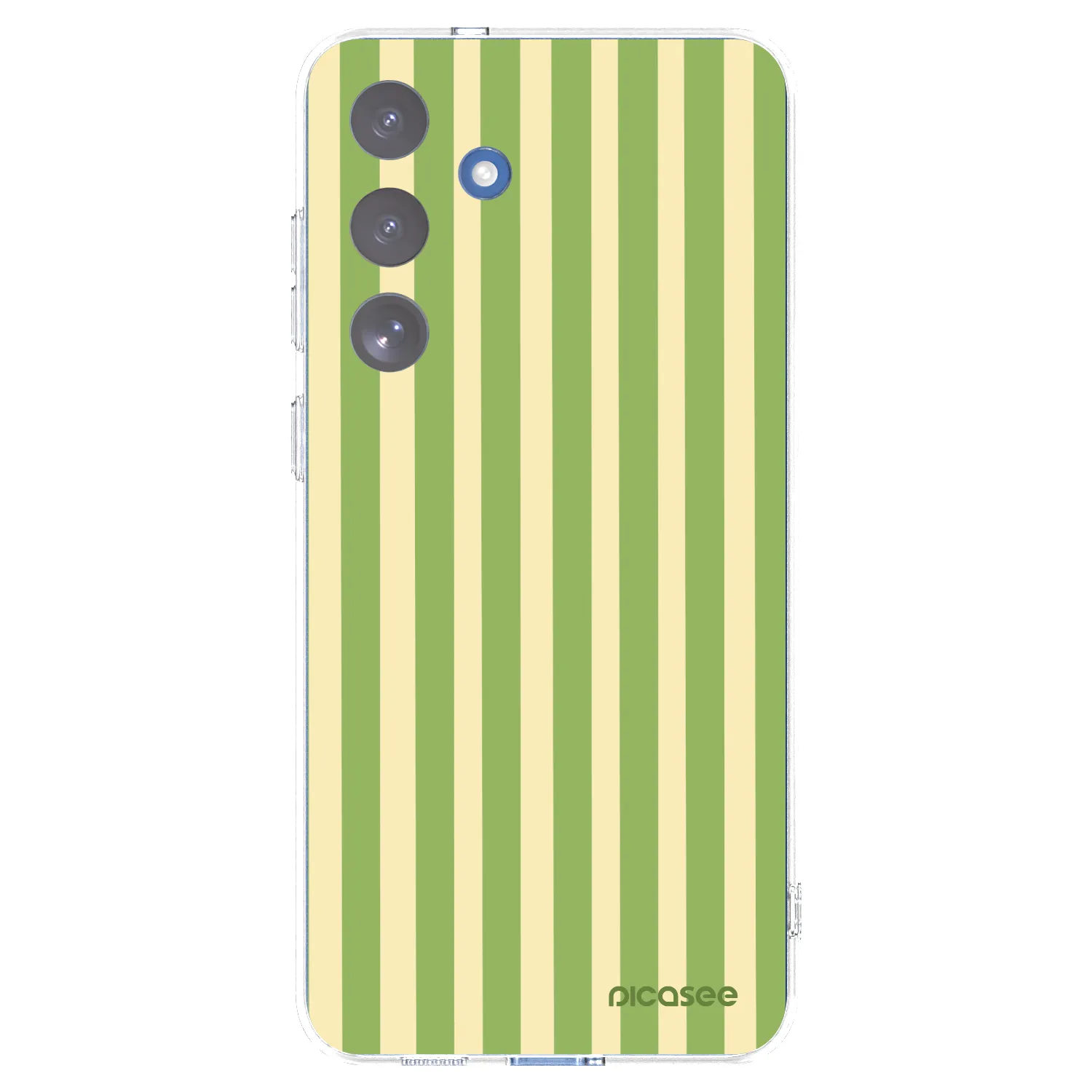 Picasee Samsung Galaxy S25 FE 5G Hülle - Transparentes Silikon - Lines Matcha