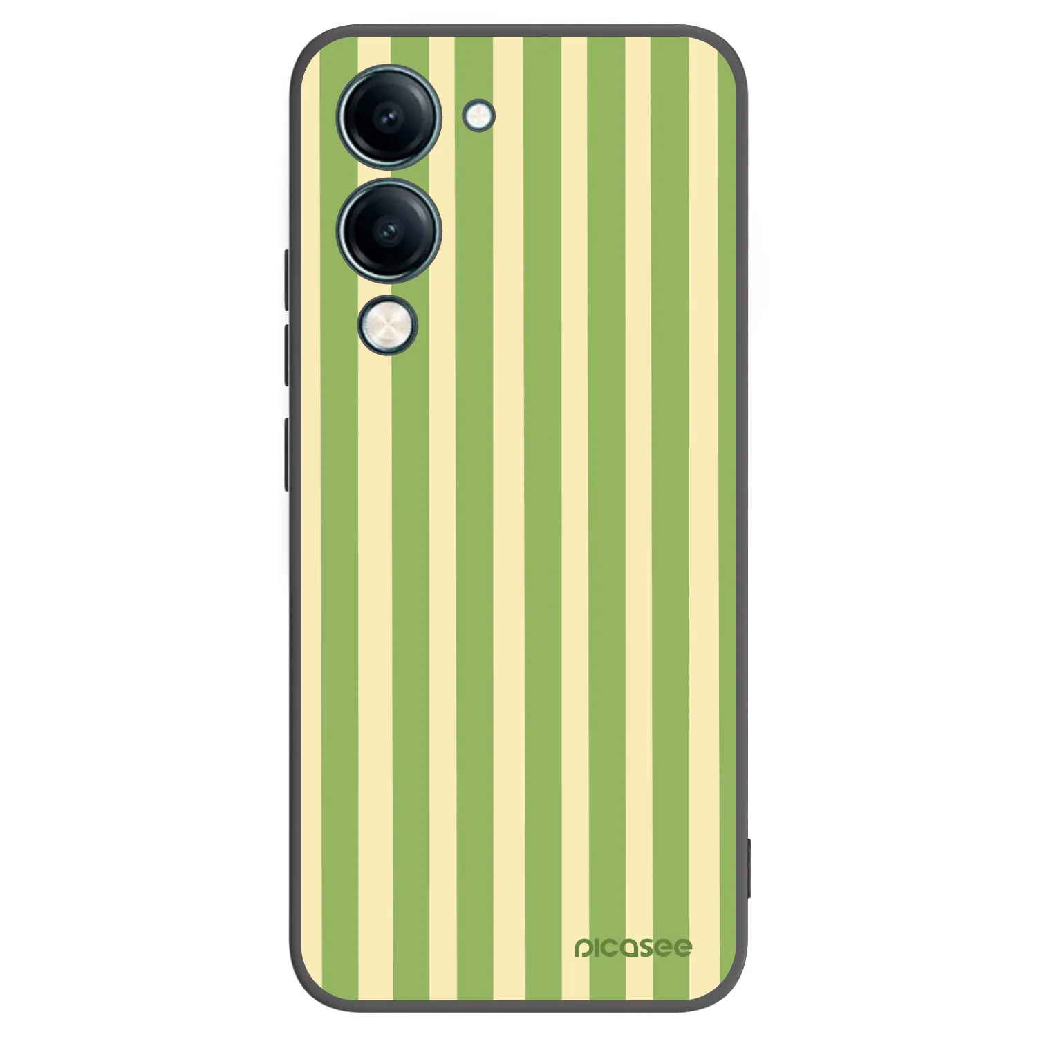 Picasee Vivo Y29s 5G Hülle - Schwarzes Silikon - Lines Matcha