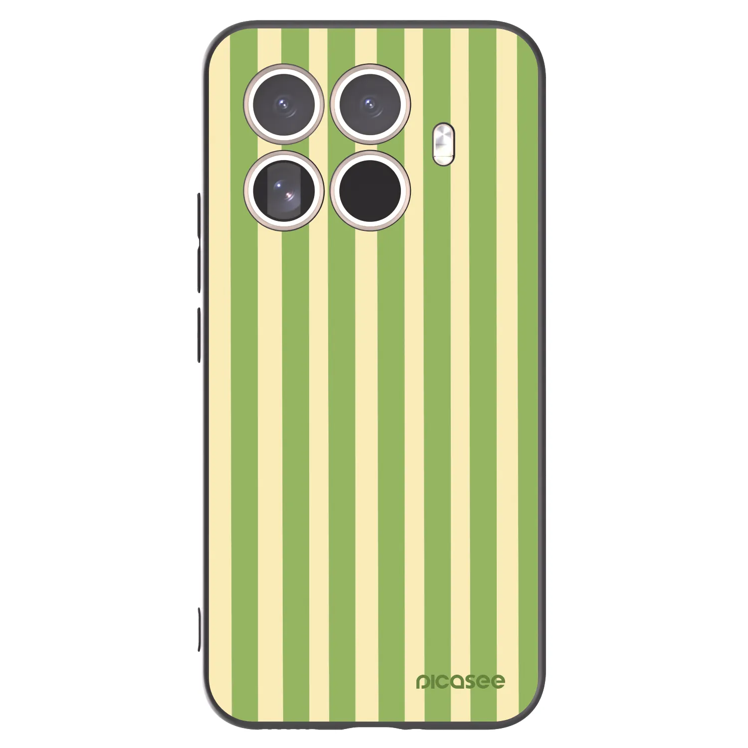 Picasee Xiaomi 15T Pro Hülle - Schwarzes Silikon - Lines Matcha