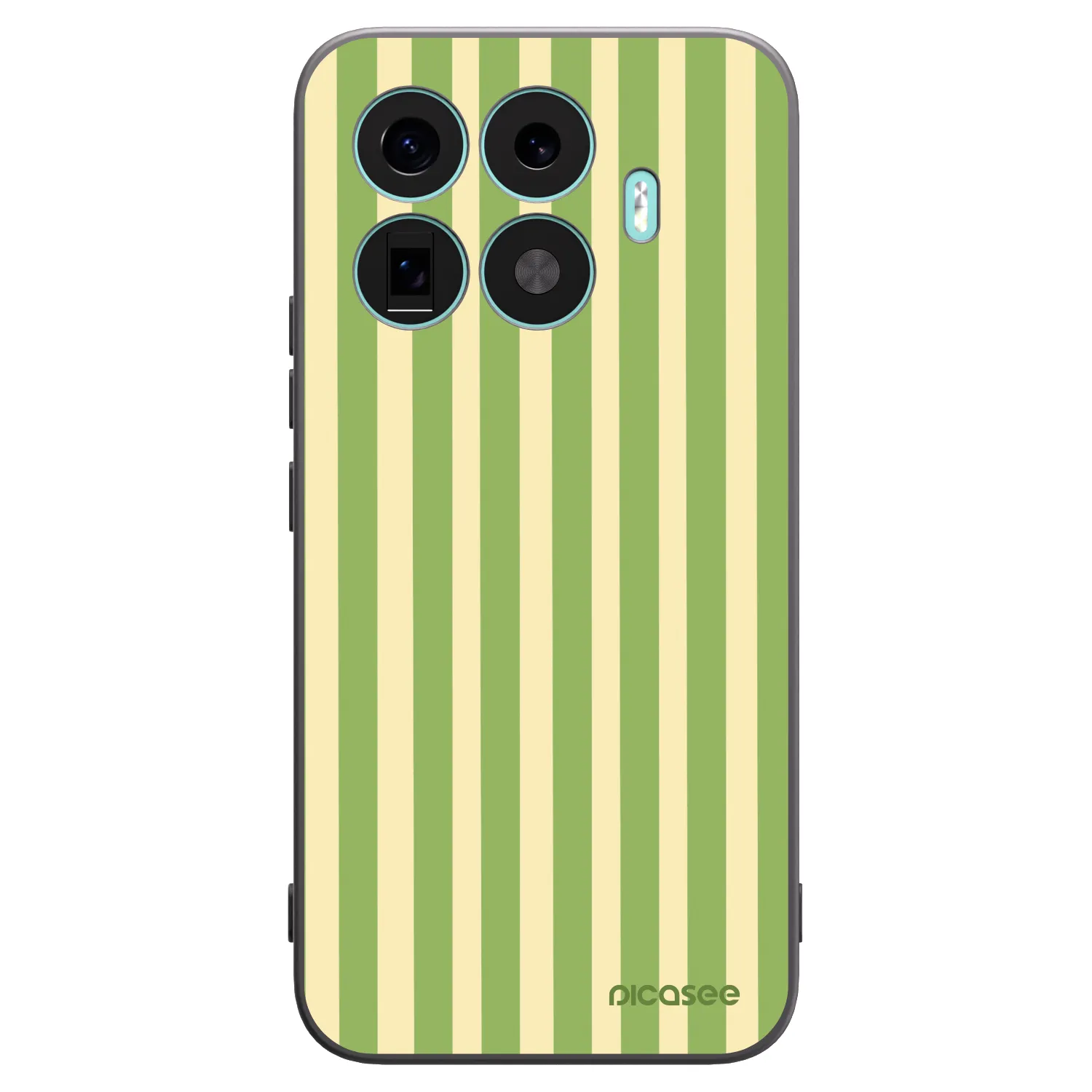 Picasee Xiaomi 17T Pro Hülle - Schwarzes Silikon - Lines Matcha