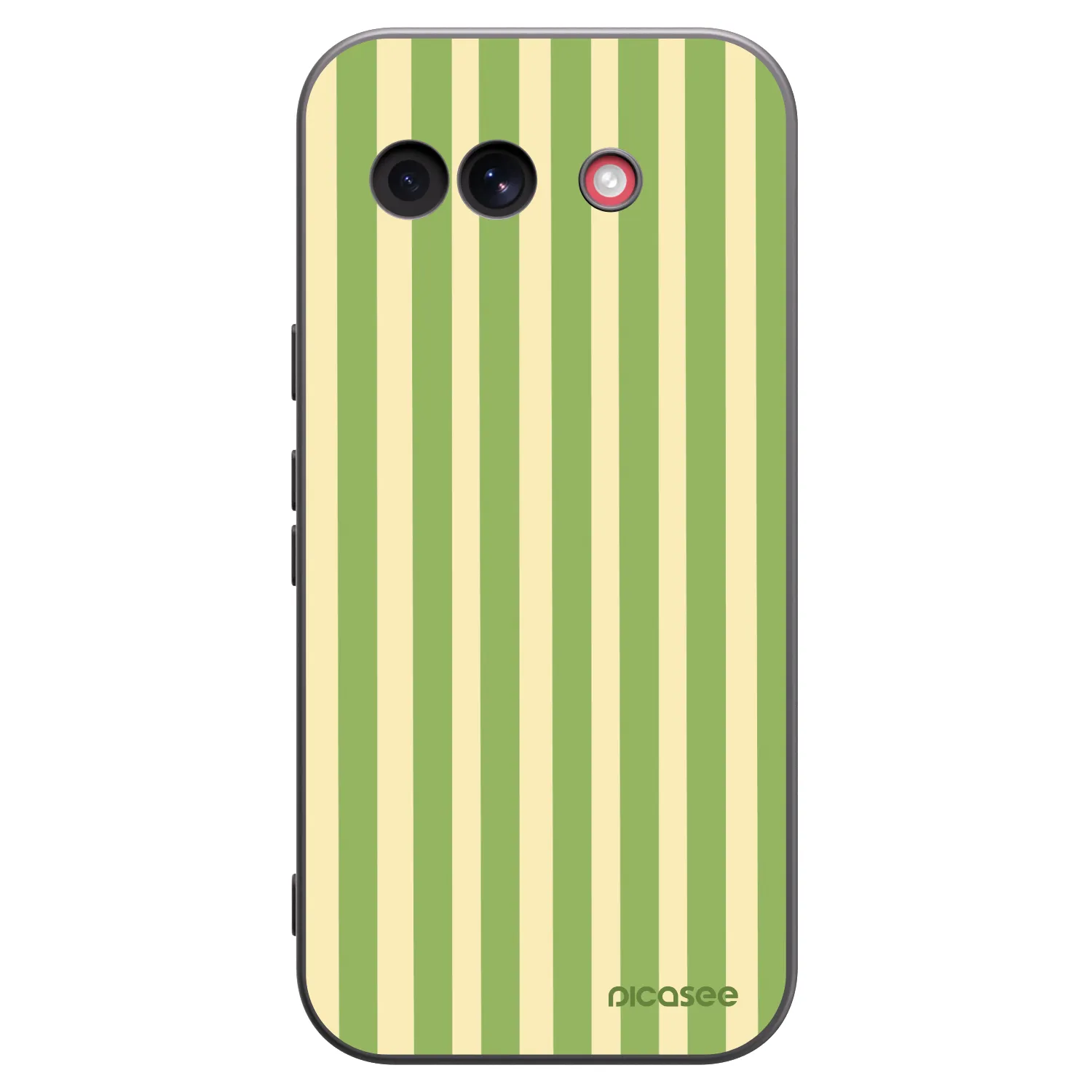 Picasee Google Pixel 10a Hülle - Schwarzes Silikon - Lines Matcha