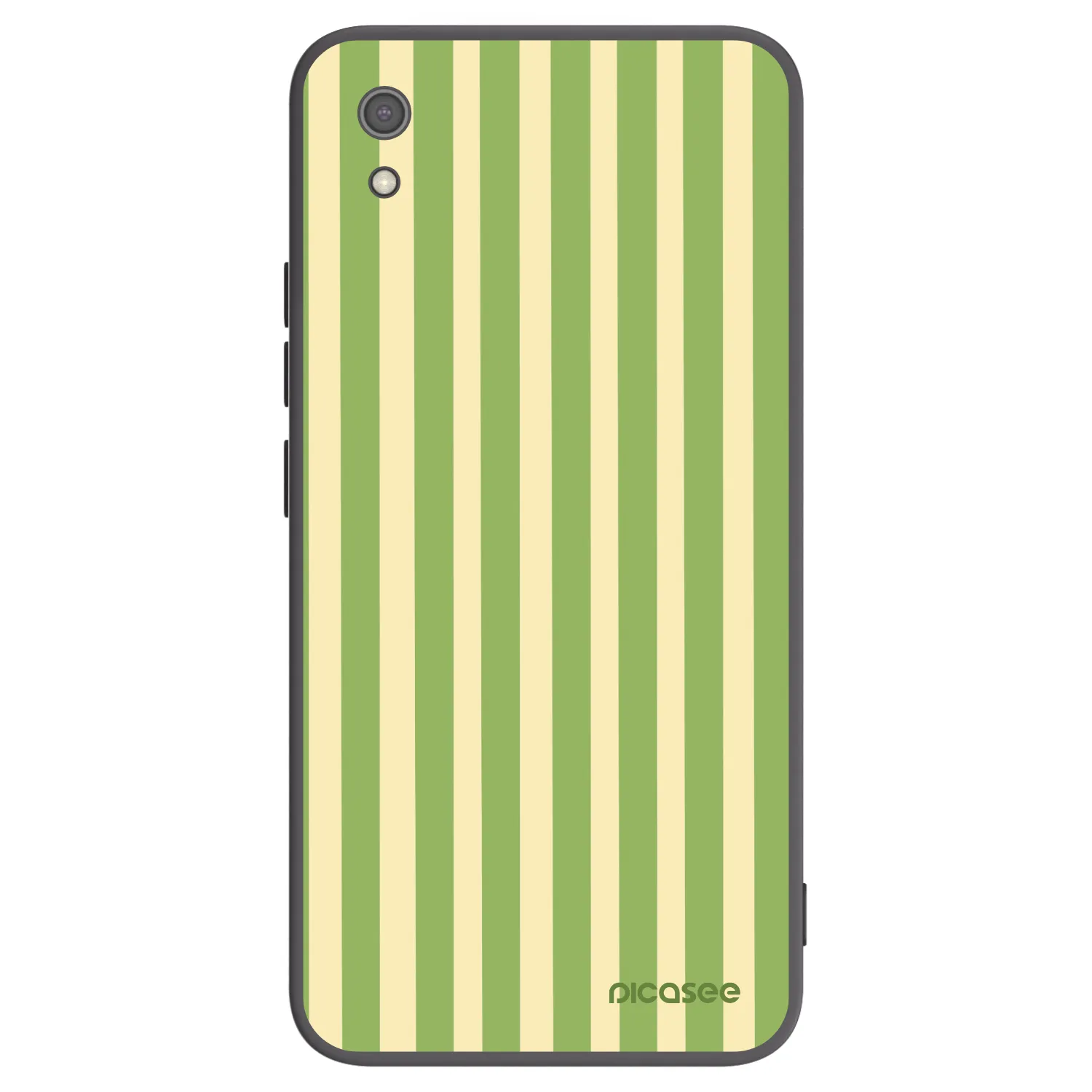 Picasee Xiaomi Redmi 7A Hülle - Schwarzes Silikon - Lines Matcha