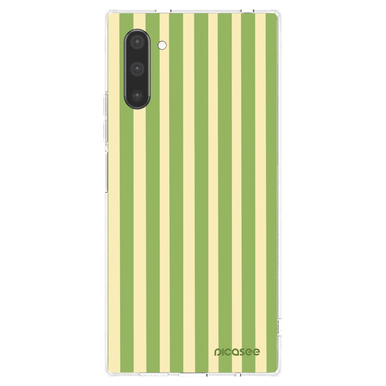 Picasee Samsung Galaxy Note 10 N970F Hülle - Transparentes Silikon - Lines Matcha