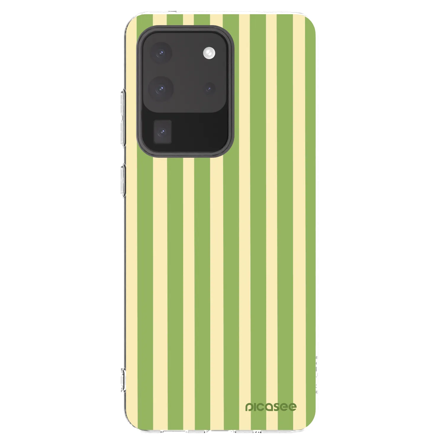 Picasee Samsung Galaxy S20 Ultra 5G G988F Hülle - Transparentes Silikon - Lines Matcha