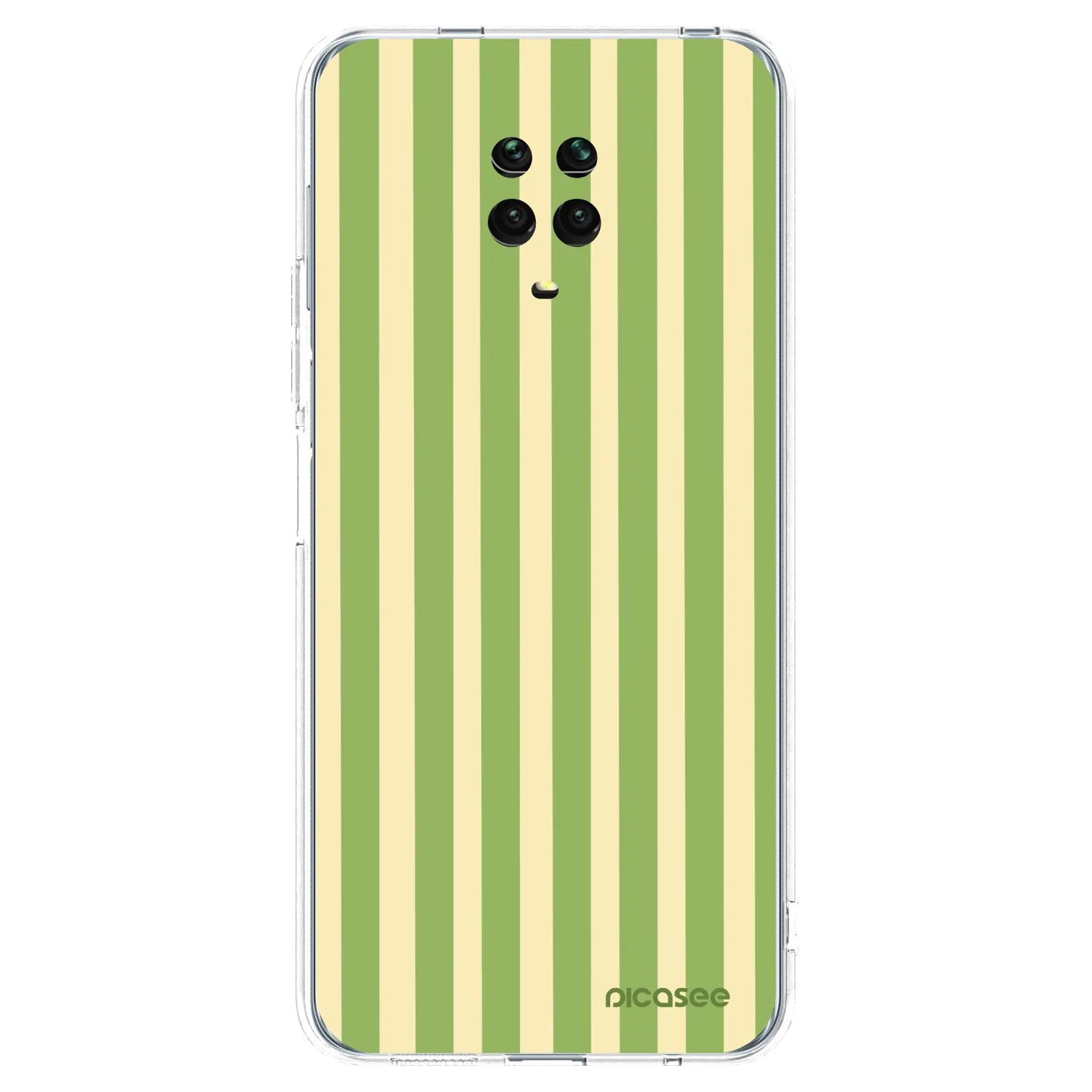 Picasee Xiaomi Redmi Note 9S Hülle - Transparentes Silikon - Lines Matcha