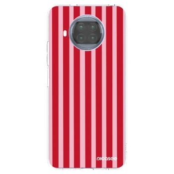 Picasee Xiaomi Mi 10T Lite Hülle - Transparentes Silikon - Lines red
