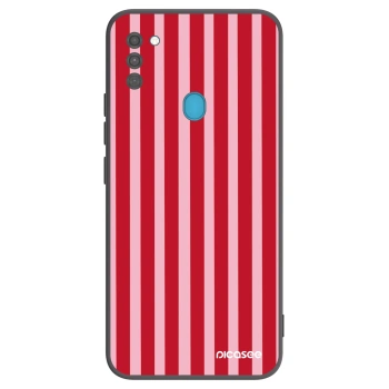 Hülle für Samsung Galaxy M11 - Lines red