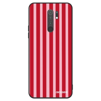 Hülle für Xiaomi Redmi 9 - Lines red