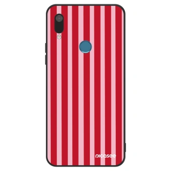 Hülle für Huawei Y7 2019 - Lines red