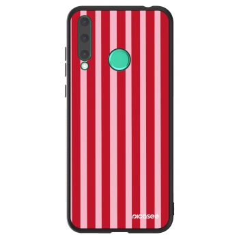 Hülle für Honor 20 Lite - Lines red