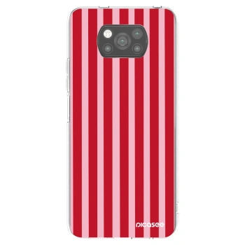 Picasee Xiaomi Poco X3 Pro Hülle - Schwarzes Silikon - Lines red