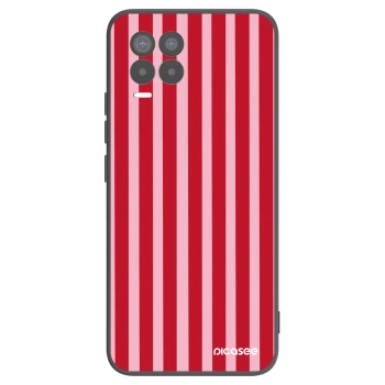 Hülle für Realme 8 Pro - Lines red