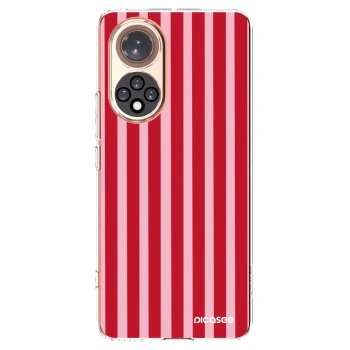 Picasee Huawei Nova 9 Hülle - Transparentes Silikon - Lines red
