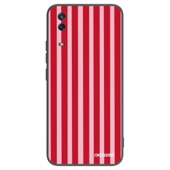 Picasee Vivo Y11s Hülle - Schwarzes Silikon - Lines red