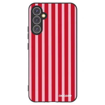 Picasee Samsung Galaxy A34 5G A346B Hülle - Schwarzes Silikon - Lines red
